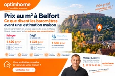 Prix au m² à Belfort et alentours : les baromètres avant votre estimation