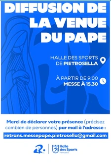 VENUE DU PAPE EN CORSE