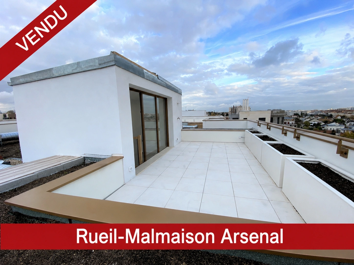 Estimation immobilière d'un appartement avec terrasse vendu dans l'Écoquartier de l'Arsenal à Rueil-Malmaison