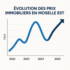 📊 Évolution des prix immobiliers en Moselle Est (2022–2025)