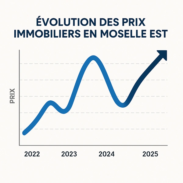 📊 Évolution des prix immobiliers en Moselle Est (2022–2025)