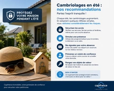 🔐🏡 CAMBRIOLAGES EN ÉTÉ : LES BONS RÉFLEXES POUR PROTÉGER VOTRE MAISON ! ☀️
