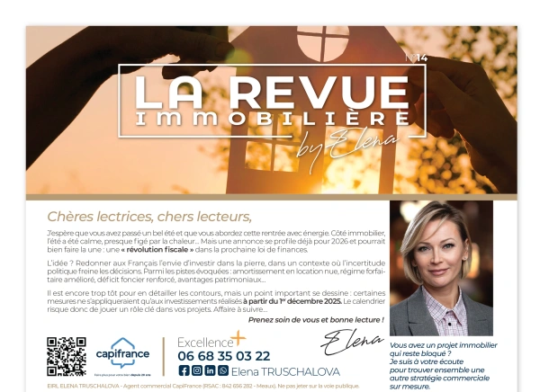 LA REVUE IMMOBILIÈRE by Elena N°14 -  2025