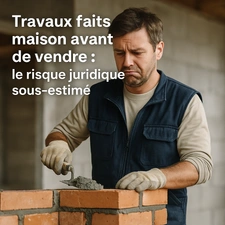Travaux "faits maison" avant de vendre : le risque juridique sous-estimé