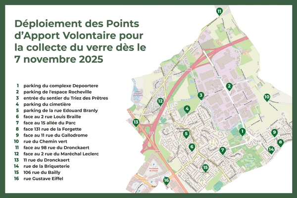 Collecte du verre sur la commune