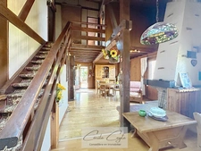 SAINT MARTIN D'URIAGE, chalet familial à 740 m d’altitude – charme, cheminée et grand terrain