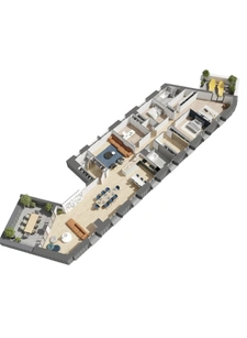 Dpt Finistère (29), à vendre BREST Triangle D'Or Vue Rade appartement T6 de 226.34m² Terrasse 40m²