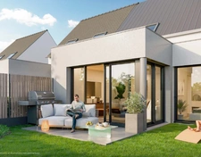 Dpt Finistère (29), à vendre BREST RELECQ KERHUON Maison T5 de 104m² Jardin 42m²