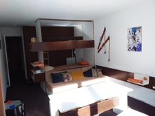 Appartement à vendre 2 pièces LA MONGIE (65) avec un balcon, 2 celliers, 2 casiers à ski, et un Parking extérieur.