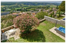 Dpt Tarn et Garonne (82), for sale LAUZERTE stone town house 9 rooms of 205m ² with garden and garage.