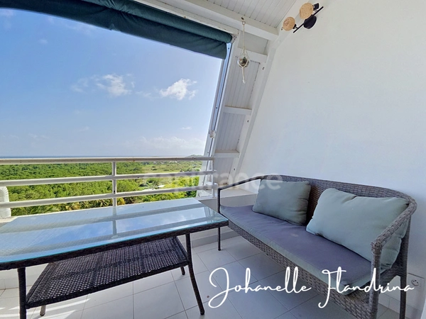 Vue mer exceptionnelle & mezzanine – Appartement 1 pièce meublé, Résidence Les Salines - LE GOSIER (971)