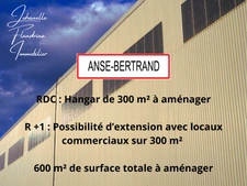 Hangar de 300 m², possibilité de local de 546 m² - à vendre ANSE-BERTRAND (971)