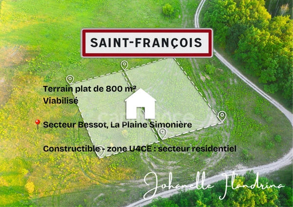 Terrain de 800 m² à vendre à SAINT FRANCOIS - La Plaine Simonière (971)