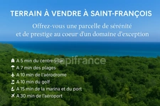 Terrain d’exception à Saint-François (971), lotissement de 5 lots, terrain viabilisé, étude de sol réalisée