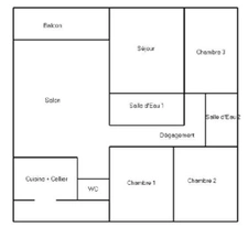 Appartement F5, possibilité d'une 4ème chambre, lumineux avec vue dégagée – Dugazon (La GUP)