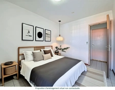 Appartement F4 de 74 m² + 25 m² de loggias, Belcourt, Baie-Mahault