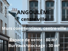 Vente 120 m² murs local commercial en plein centre-ville d’Angoulême