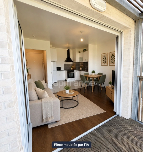 À vendre – Appartement 2 pièces dernier étage avec balcon, parking et prestations impeccables – Cergy