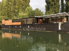Péniche d’habitation 250 m² – 5 chambres – Terrasses – Fort potentiel – Auvers-sur-Oise (déplaçable)