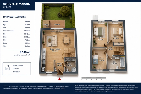 maison à vendre 4 pièces BOIS GUILLAUME (76)