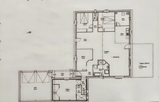 Maison de plain pied de 141m², 4 chambres, bureau, jardin, double garage, terrain de 1440m²