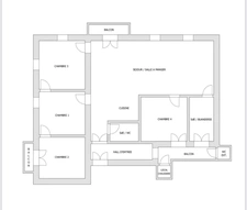 AJACCIO (20), centre ville à proximité immédiate du cours Napoléon, bel appartement T5 de 155m2 avec balcons
