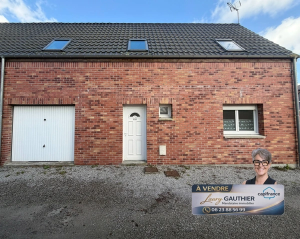 Maison semi-individuelle – 2 chambres – Garage – Jardin – Calme – Centre de Comines
