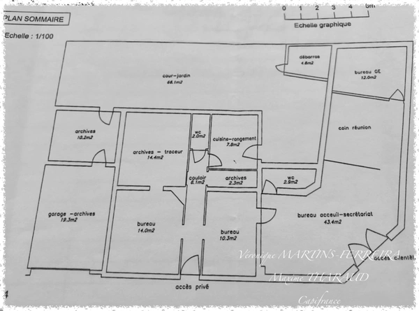 BUREAUX AVEC GARAGE, COUR ET POTENTIEL DE CRÉATION D’UN LOGEMENT – MEHUN-SUR-YÈVRE