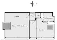 A vendre appartement - La ville Du bois 91 - Centre-ville :     investissement locatif avec locataire en place et bonne rentabilité