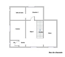 À Savigny-sur-Orge 91600, maison avec sous-sol total, garage, jardin, séjour, salon, cuisine, 2 chambres et terrain de 311 m².