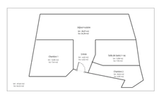 Gleizé - Unique 1 bedroom apartment with office, 64 m² floor area – Top floor – House-like feel with parking 