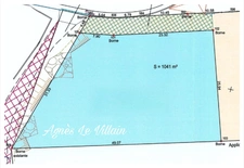 Land with Sea View and Large Rocks, 1041 m2