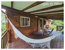 Maison en bois sur Terrain Arboré