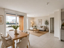 Appartement à vendre 2 pièces + terrasse BEAUZELLE  proche Blagnac (31)