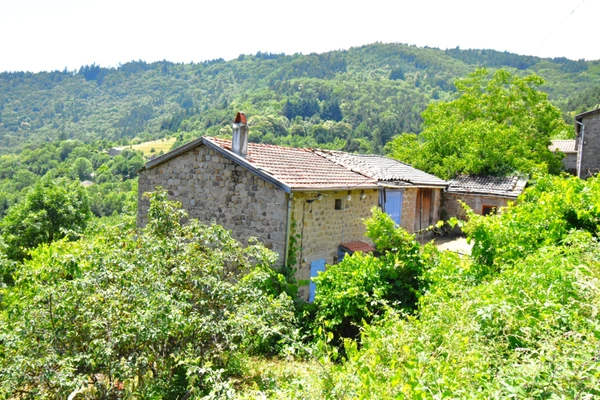 Petite ferme en pierres avec terrain SAINT-JULIEN-D'INTRES (07)