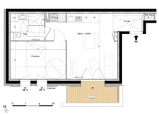Haute Savoie (74), for sale SAMOENS - Grand Massif ski resort - 1-bedroom apartment on the ground floor