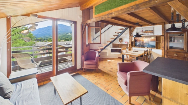 Haute Savoie (74), à vendre SAMOENS - Domaine skiable Grand Massif - Appartement T2 bis + 2 mezzanines