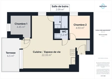 Haute Savoie (74), à vendre MORILLON LES ESSERT - Domaine skiable du Grand-Massif - Appartement T3