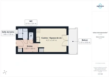 Haute Savoie (74), à vendre MORILLON - Domaine skiable du Grand-Massif - Studio 21,5 m²