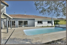 NEAR DAX (10 mins EAST) - MAGNIFICENT 7-ROOM VILLA from 2007, single storey - SWIMMING POOL - 4 BATHROOMS