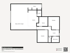 St-Just-St-Rambert, architect-designed house, 147 m², 4 bedrooms, double garage on a 985 m² plot