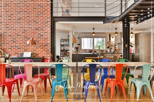 SAINT ETIENNE (42) - Exceptionnel LOFT de 165 m² avec 5 chambres et garage