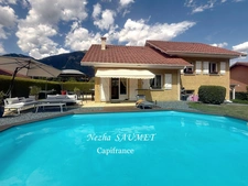 Maison à vendre 5 pièces BONNEVILLE (74), Suite parentale, Piscine, Jardin Zen, Carports, 30mn de Genève, Proche école,  