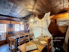 Fonds de commerce à vendre LE GRAND BORNAND (74), bar, restaurant, chambres d'Hôtes, terrasse, veranda, LicenceIV, piste de ski, sud, chalet, pôele à bois, cheminée, authentique, 