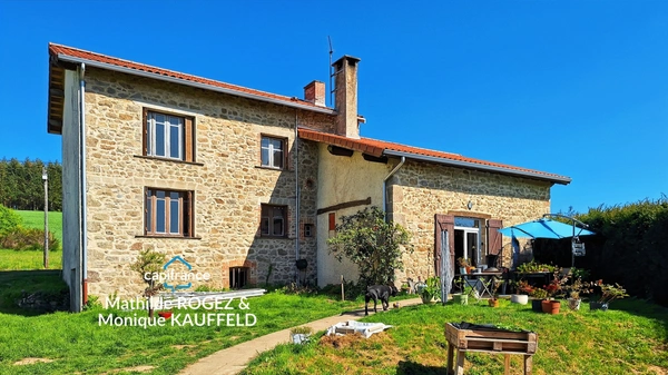 Maison 97 m² + 2ème maison à rénover – 6000 m² terrain – Saint-Gervais-sous-Meymont