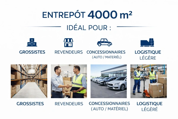Dpt Rhône (69), A LOUER  LYON NORD  - ENTREPÔT / LOCAL D’ACTIVITÉ – VISIBILITÉ AUTOROUTE N°1 – AXE PARIS / MARSEILLE