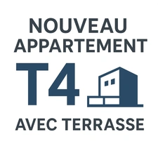 Dpt Haute Savoie (74),  NOUVEAU A FAVERGES appartement T4 ( 84,59 m2) avec sa terrasse  ( Garage en option )