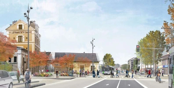Dpt Rhône (69), à vendre VILLEFRANCHE SUR SAÔNE immeuble mixte commercial de 250 M2  - Avec importants travaux 