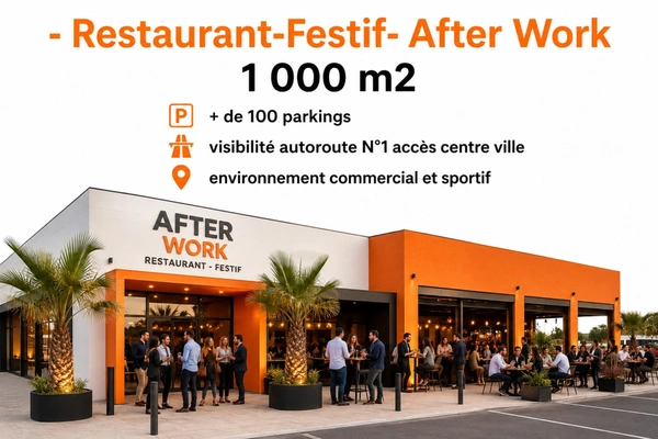 Dpt Rhône (69), A LOUER  LYON NORD  - RESTAURANT FESTIF – AFTER WORK – LOISIRS UN EMPLACEMENT N°1
