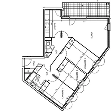 Dpt Haute Savoie (74),  NOUVEAU A FAVERGES appartement T4 ( 84,59 m2) avec sa terrasse  ( Garage en option )